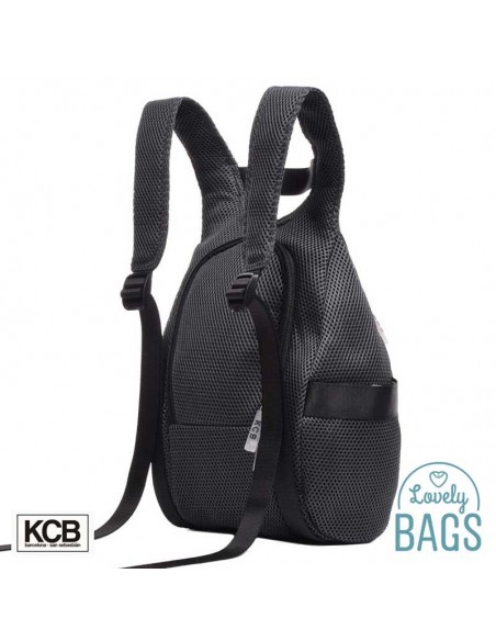 Mochila antirrobo gris humo super light KCB - 3D