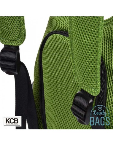 Mochila anti-roubo verde maçã super leve KCB - 3D