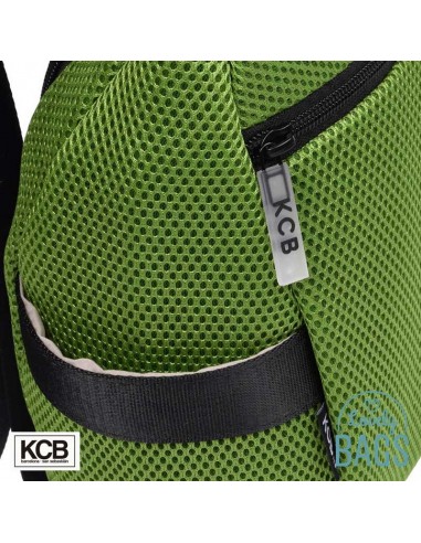 Mochila anti-roubo verde maçã super leve KCB - 3D