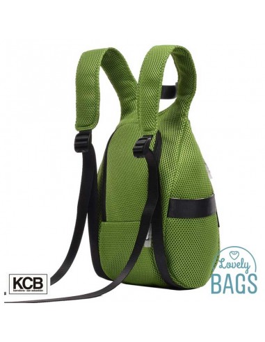 Mochila anti-roubo verde maçã super leve KCB - 3D
