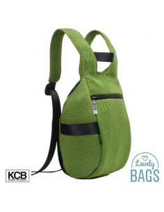 Mochila anti-roubo verde maçã super leve KCB - 3D 2