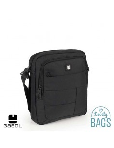 Bolsa tiracolo ecológica preta básica Gabol - Kendo Eco