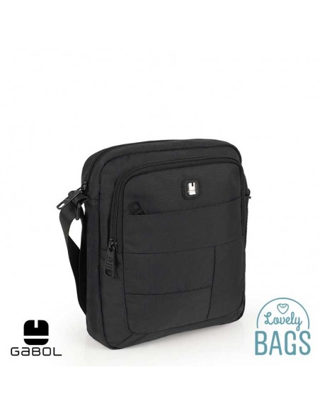 Bandolera ecològica negra bàsica Gabol - Kendo Eco