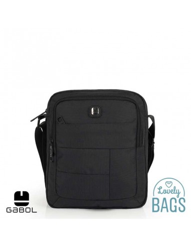 Bolsa tiracolo ecológica preta básica Gabol - Kendo Eco