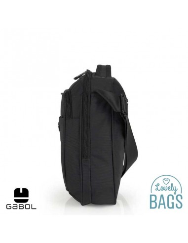 Bandolera grande ecológica negra Gabol - Kendo Eco