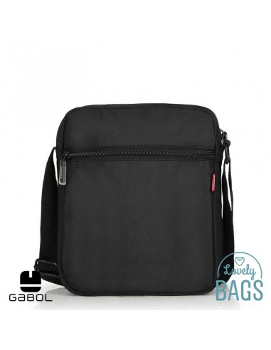 Bandolera ecològica negra amb solapa Gabol - Twist Eco