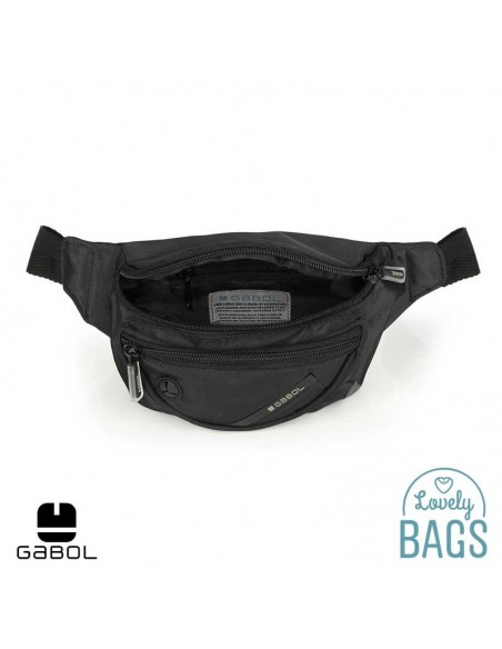 Bolsa de cintura preta ecológico Gabol - Twist Eco