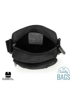 Mala tiracolo preta pequena Gabol - Twist Eco 2