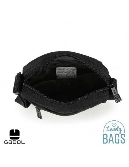 Bandolera negra ecológica Gabol - Crony Eco