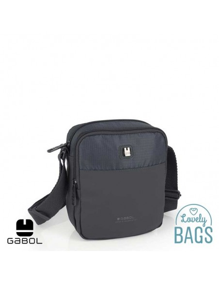 Bandolera gris doble compartiment Gabol - Exit