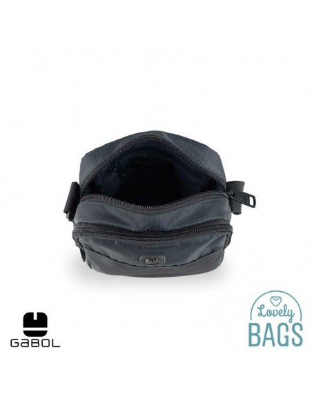 Bandolera gris doble compartimento Gabol - Exit