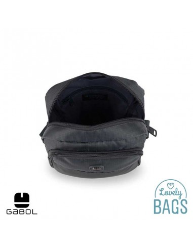 Bandolera impermeable gris Gabol - Exit