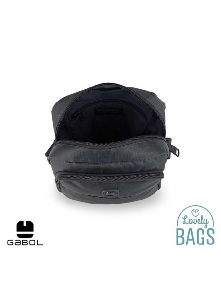 Bandolera impermeable gris Gabol - Exit