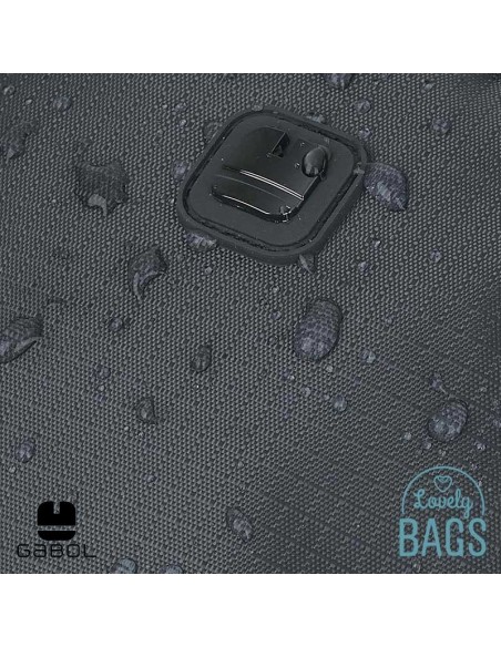 Bandolera impermeable gris Gabol - Exit