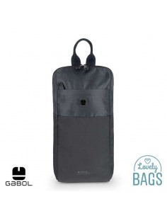 Motxilla creuada gris impermeable Gabol - Exit