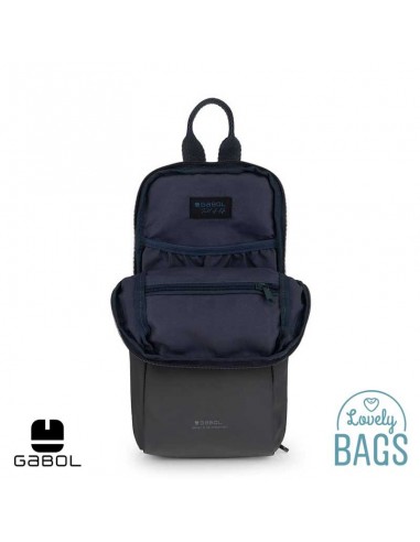 Motxilla creuada gris impermeable Gabol - Exit