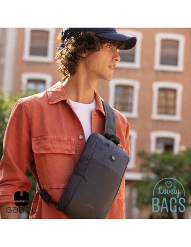 Motxilla creuada gris impermeable Gabol - Exit