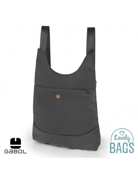 Mochila gris verdosa con apertura trasera Gabol - Blur