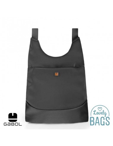Mochila cinzenta-esverdeada com abertura traseira Gabol - Blur