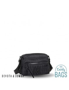 Mala a tiracolo compacta preta Devota & Lomba - Tall