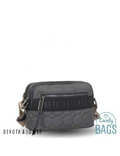 Bandolera plom doble compartiment Devota & Lomba - Bubble