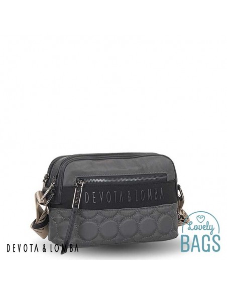 Bandolera plom doble compartiment Devota & Lomba - Bubble