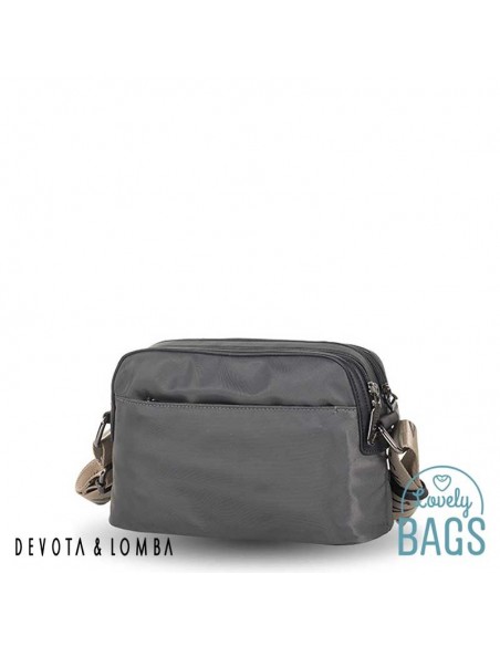 Bandolera plom doble compartiment Devota & Lomba - Bubble