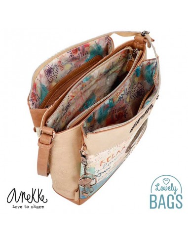 Bandolera triple compartiment Anekke Mediterranean
