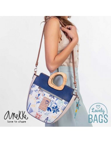 Tote com pega de madeira Anekke Sunrise