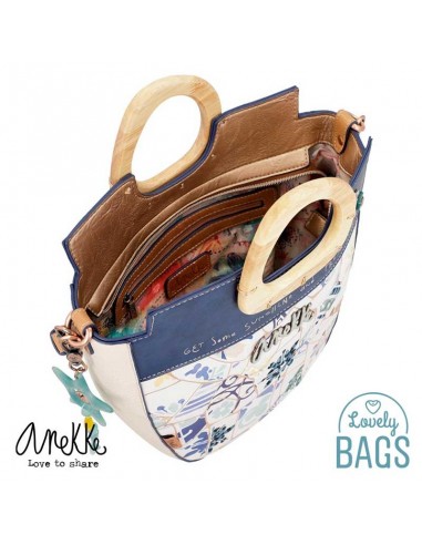 Tote amb ansa de fusta Anekke Sunrise