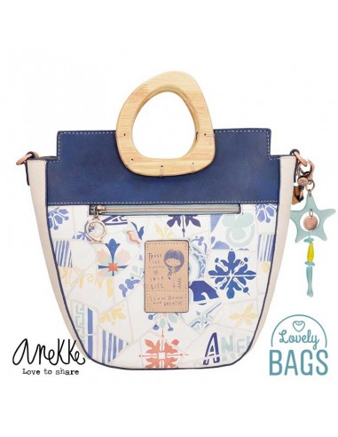 Tote amb ansa de fusta Anekke Sunrise