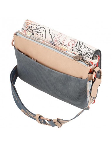 Bandolera amb doble compartiment i solapa Anekke Fun & Music