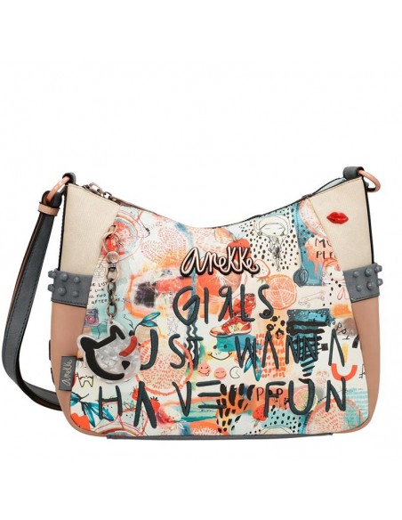 Bolsa a tiracolo estilo Hobo da Anekke Fancy
